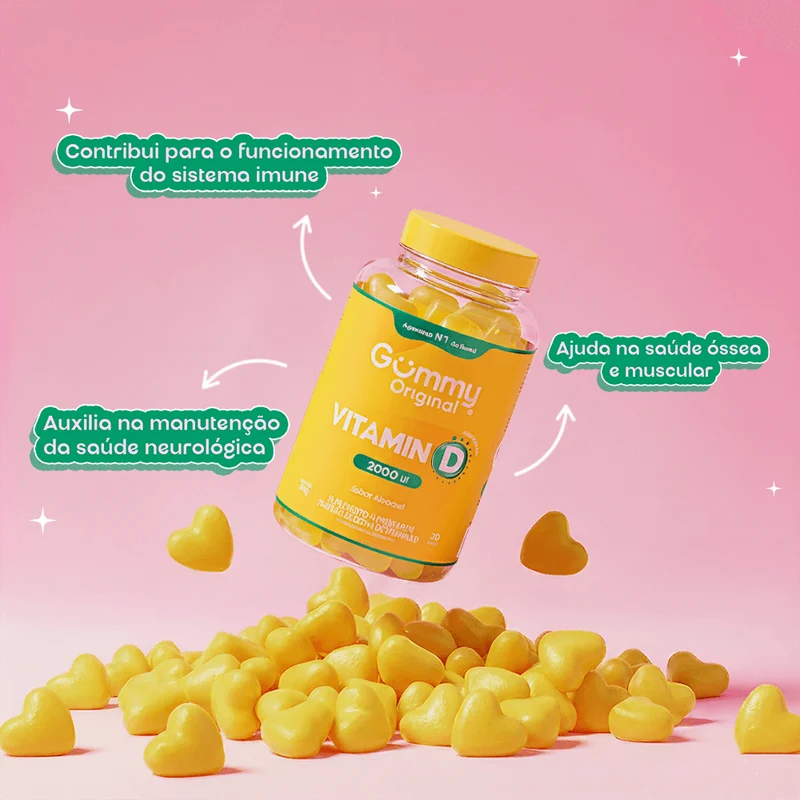 Benefícios do Gummy Vitamina D: imunidade, ossos e absorção de cálcio